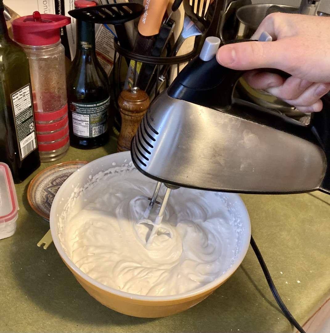 A big bowl of whipped cream